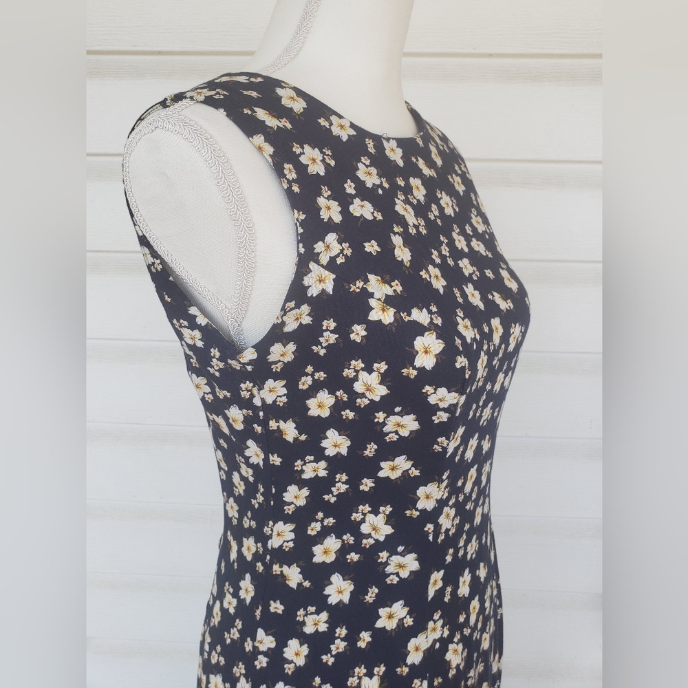 90s Classic Rayon Flower Maxi Dress!!! - image 2